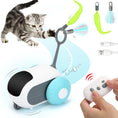 Load image into Gallery viewer, Turbo Tail 3.0 Cat Toy Remote Control Cat Toy with 2-Speed Adjustment Interactive Cat Toys for Indoor Cats Rechargeable Automatic Cat Toys Moving Cat Toy for Bored Indoor Adult Cat (Blue)
