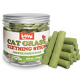 Load image into Gallery viewer, BAYPIE Cat Grass Teething Sticks 100% Natural Freeze Dried Cat Treats for Teeth Cleaning Hairball Control 3.5oz USA-Made Healthy Kitten Chews Grass Treats